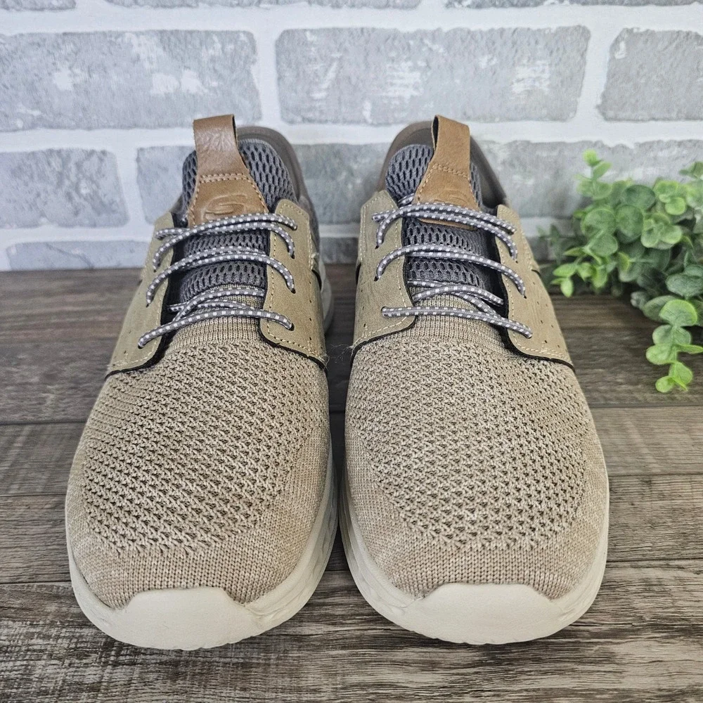 Skechers Slip-ins Royce Ocon Men's 8.5 Taupe Comfort Walking Sneakers 210811